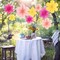 Paper Flowers Decorations for Wall Paper Fans Classroom Decoration Paper Floral Backdrop Decor Paper Fans Decoration Hanging Paper Fans Pink Flower Wall Decor, Set of 9